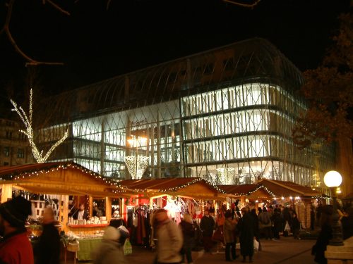 Christmas market at Vörösmarty Square, Budapest