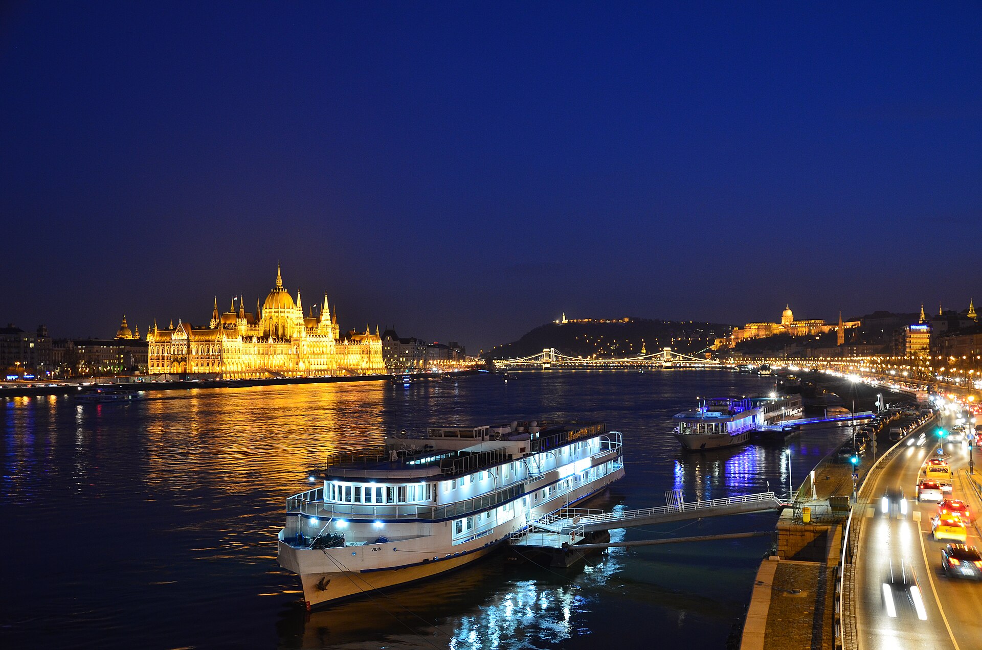 Hungarian Parliament Building night