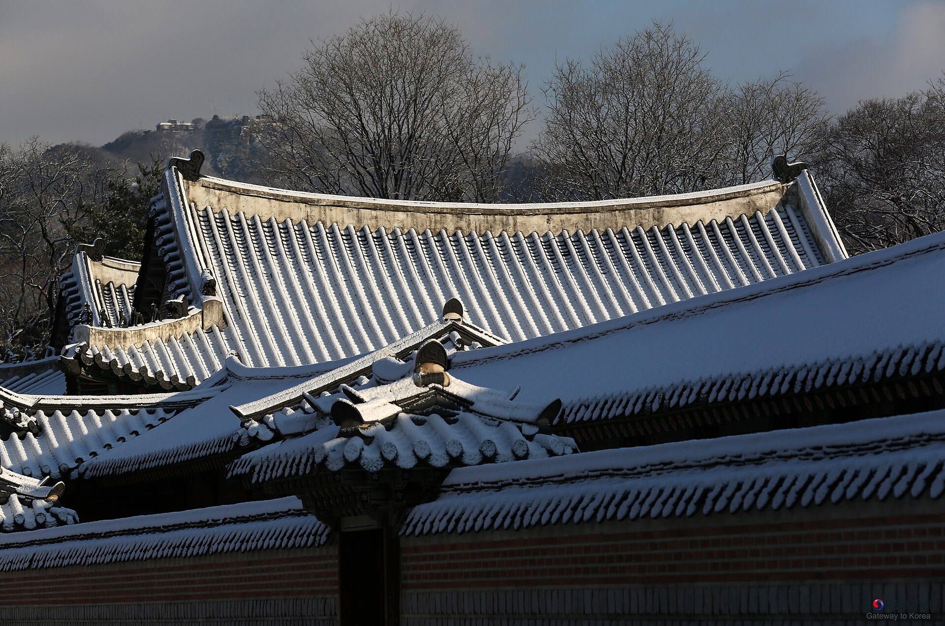 Gyeongbokgung Palace in the snow, Seoul